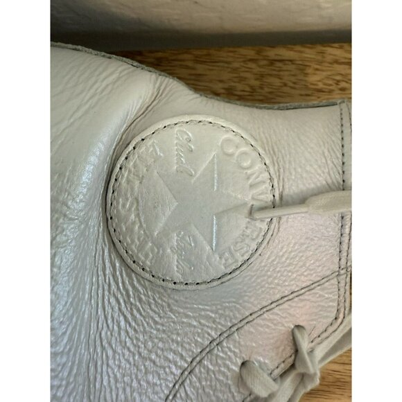 Converse Chuck Taylor All Star Hi White Leather Iridescent Unisex 9.5 ,M-557950C - Picture 6 of 16
